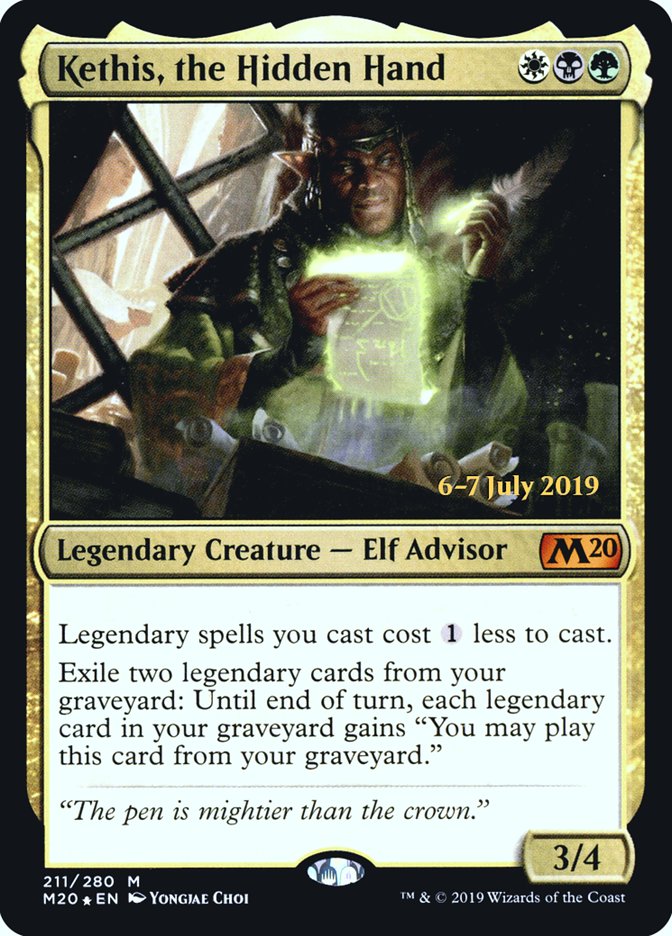 Kethis, the Hidden Hand [Core Set 2020 Prerelease Promos] | Good Games Cannington
