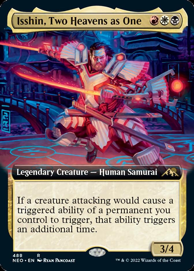 Isshin, Two Heavens as One (Extended Art) [Kamigawa: Neon Dynasty] | Good Games Cannington