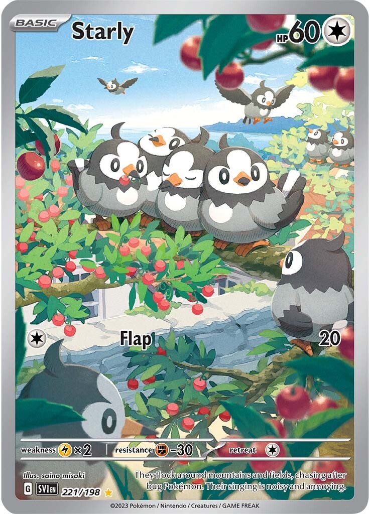 Starly (221/198) [Scarlet & Violet: Base Set] | Good Games Cannington