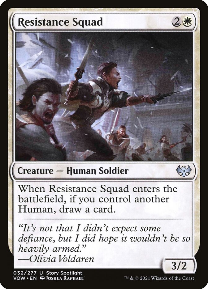 Resistance Squad 32 (Innistrad: Crimson Vow)  - Foil | Good Games Cannington