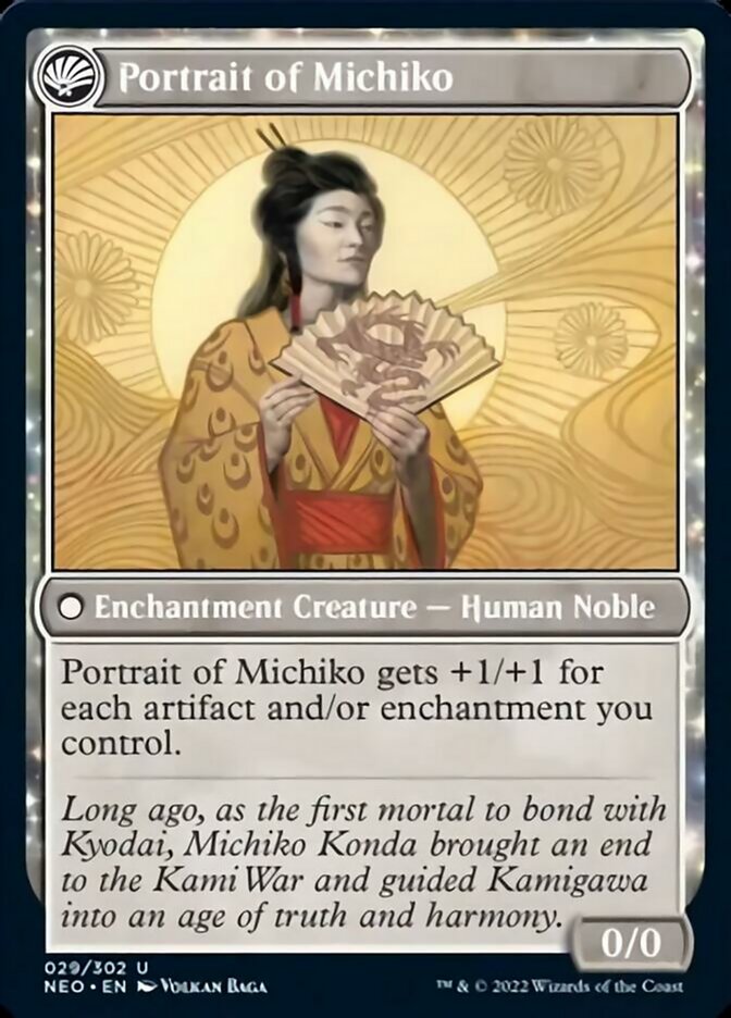 Michiko's Reign of Truth // Portrait of Michiko [Kamigawa: Neon Dynasty] | Good Games Cannington