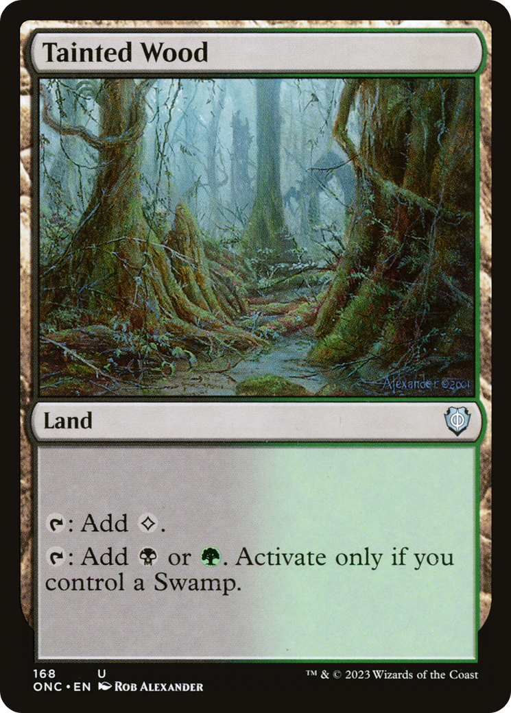Tainted Wood [Phyrexia: All Will Be One Commander] | Good Games Cannington