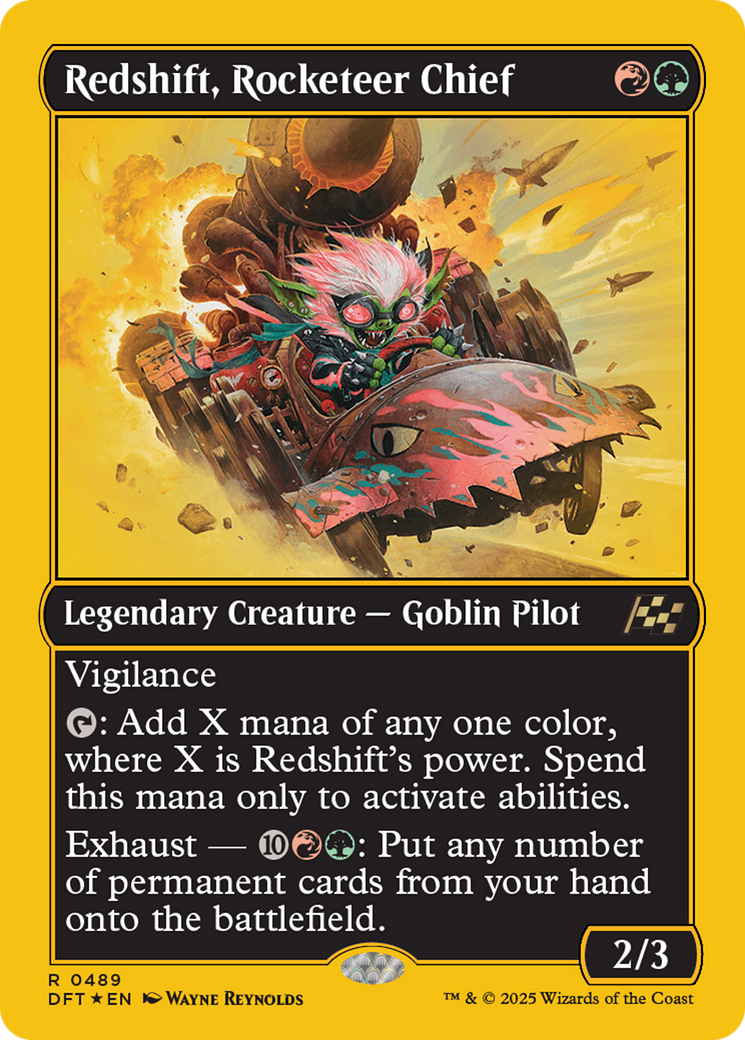 Redshift, Rocketeer Chief (First-Place Foil) [Aetherdrift] | Good Games Cannington