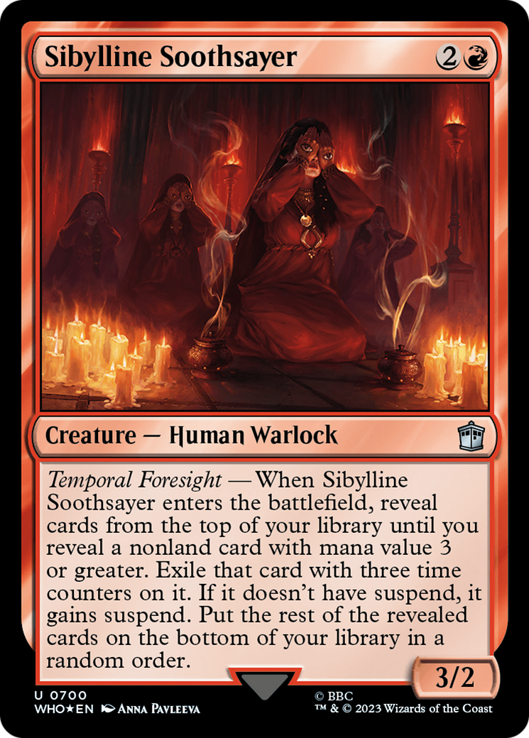 Sibylline Soothsayer (Surge Foil) [Doctor Who] | Good Games Cannington