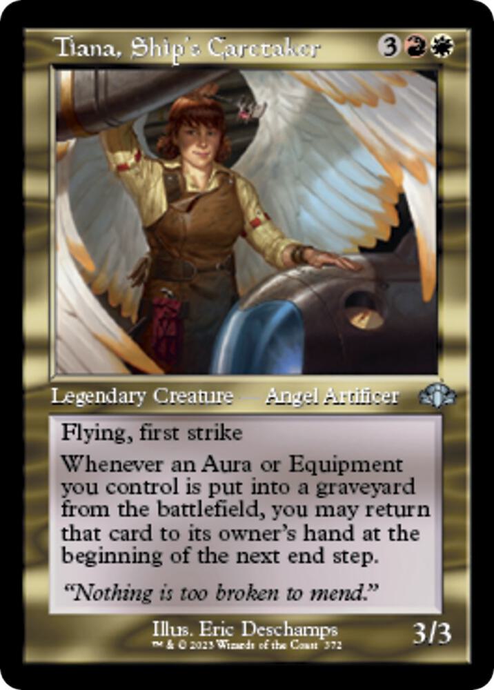 Tiana Ships Caretaker Retro Frame 372 (Dominaria Remastered)  - Foil | Good Games Cannington
