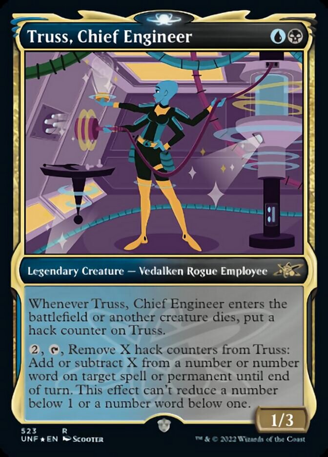 Truss, Chief Engineer (Showcase) (Galaxy Foil) [Unfinity] | Good Games Cannington