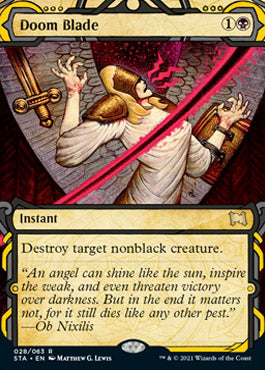 Doom Blade (Foil Etched) [Strixhaven: School of Mages Mystical Archive] | Good Games Cannington