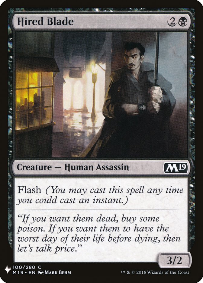Hired Blade [Mystery Booster] | Good Games Cannington