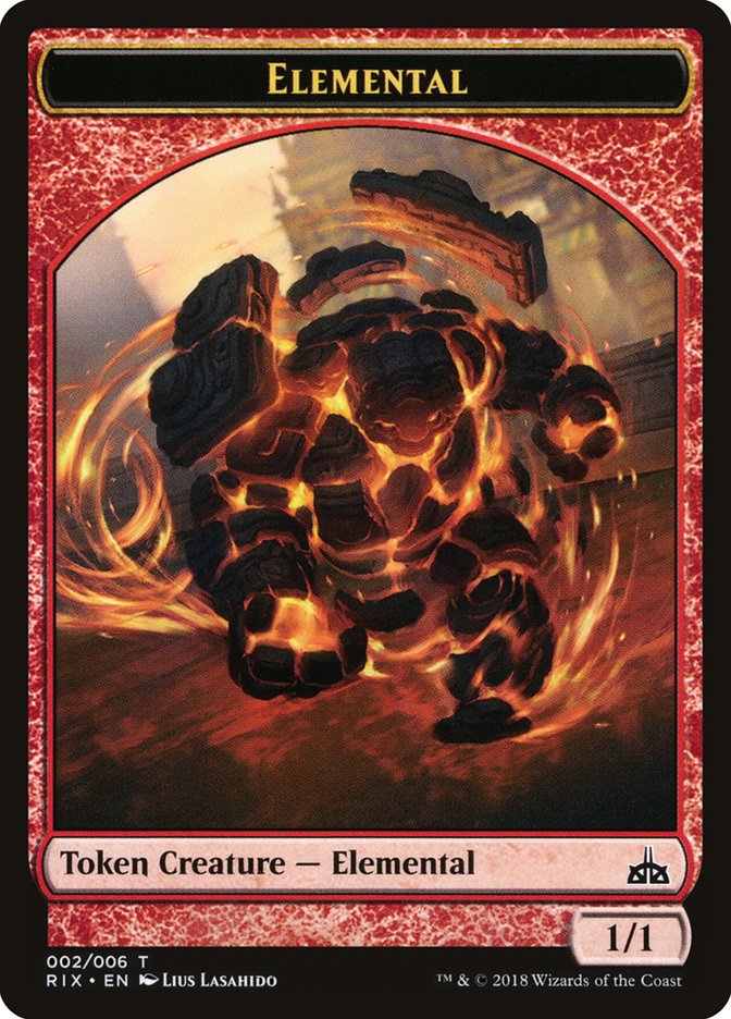 Elemental Token (002/006) [Rivals of Ixalan Tokens] | Good Games Cannington
