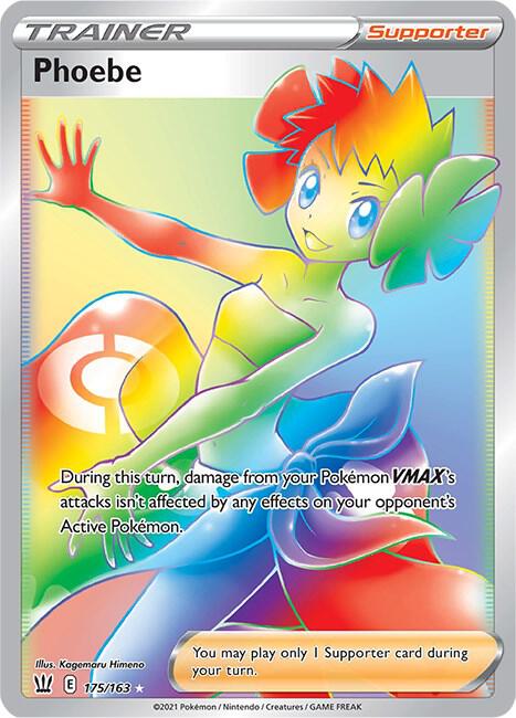Phoebe Secret 175/163 (SWSH05: Battle Styles)  - Holofoil | Good Games Cannington