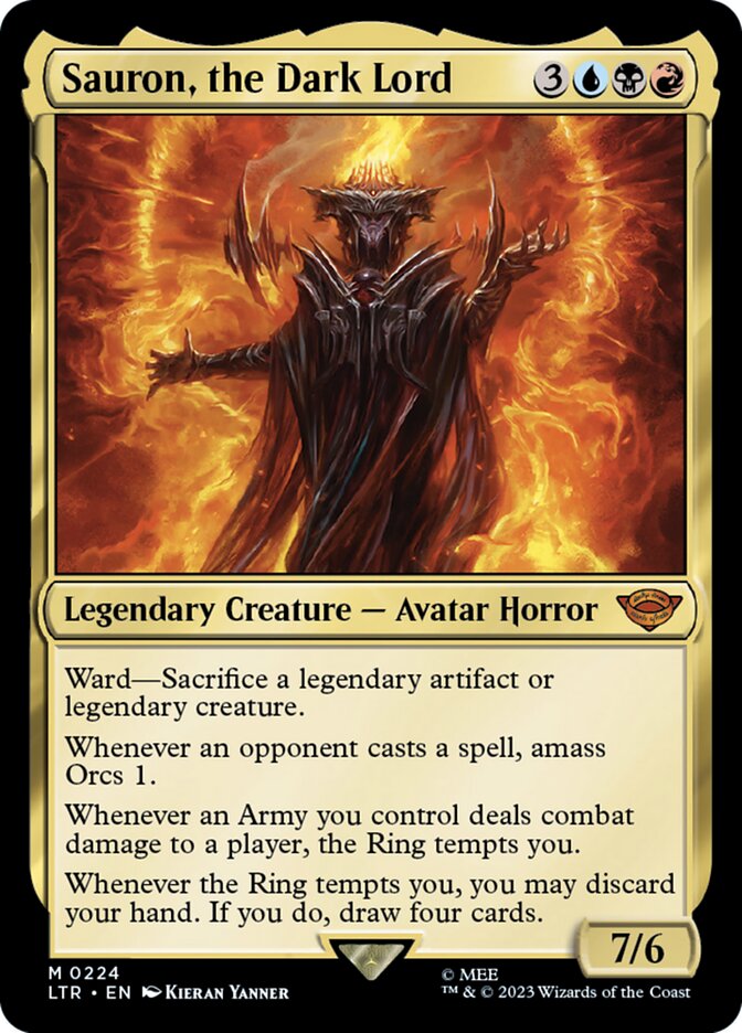 Sauron, the Dark Lord 224 (Universes Beyond: The Lord of the Rings: Tales of Middle-earth)  | Good Games Cannington