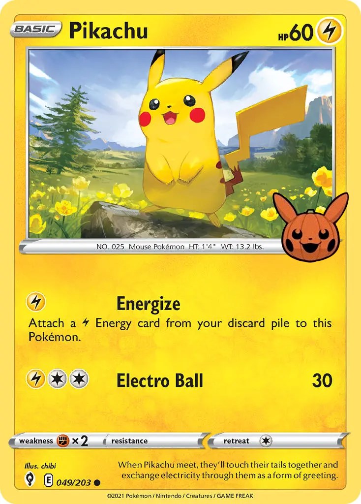 Pikachu (049/203) [Trick or Trade] | Good Games Cannington