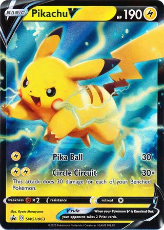 Pikachu V (SWSH063) [Sword & Shield: Black Star Promos] | Good Games Cannington