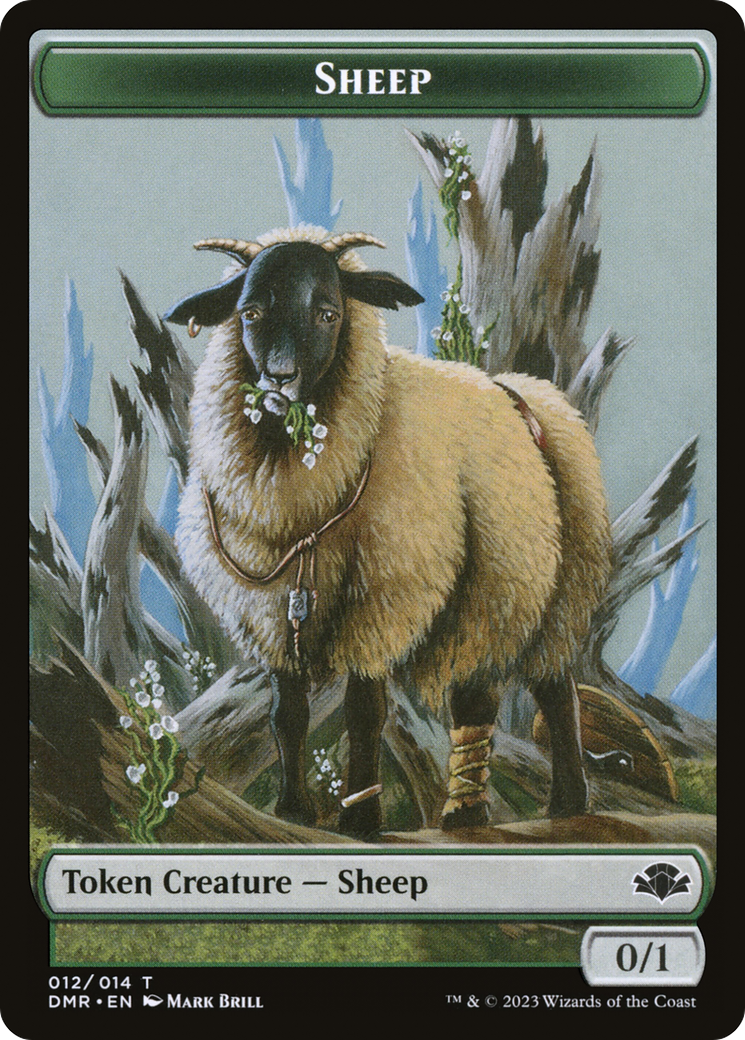 Sheep Token [Dominaria Remastered Tokens] | Good Games Cannington