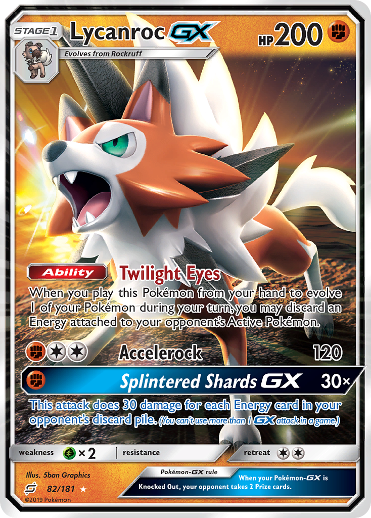 Lycanroc GX (82/181) [Sun & Moon: Team Up] | Good Games Cannington