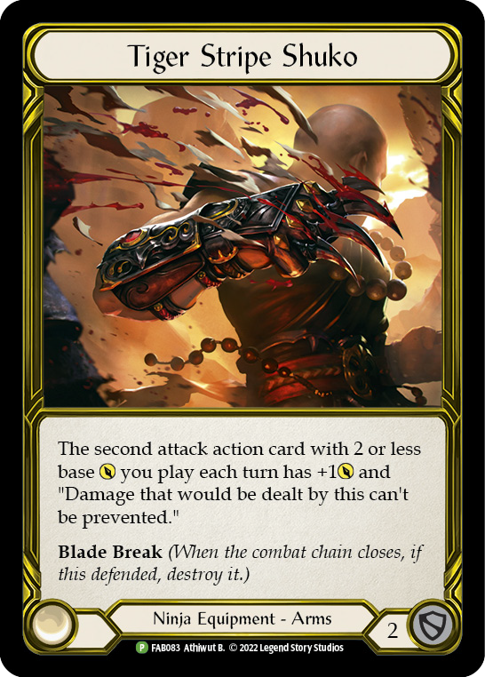 Tiger Stripe Shuko (Golden) [FAB083] (Promo)  Cold Foil | Good Games Cannington