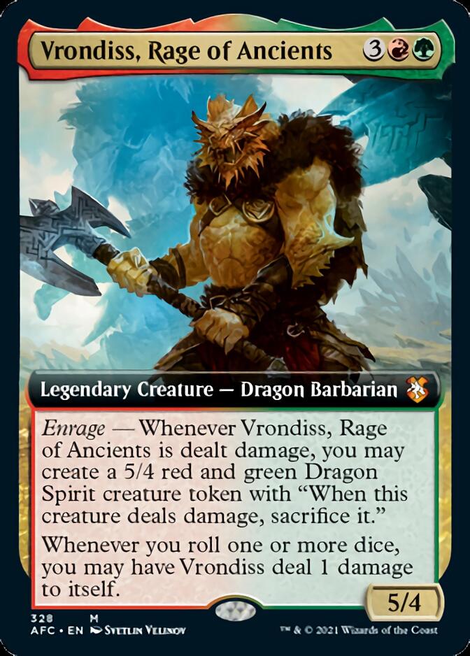 Vrondiss, Rage of Ancients (Extended Art) [Dungeons & Dragons: Adventures in the Forgotten Realms Commander] | Good Games Cannington