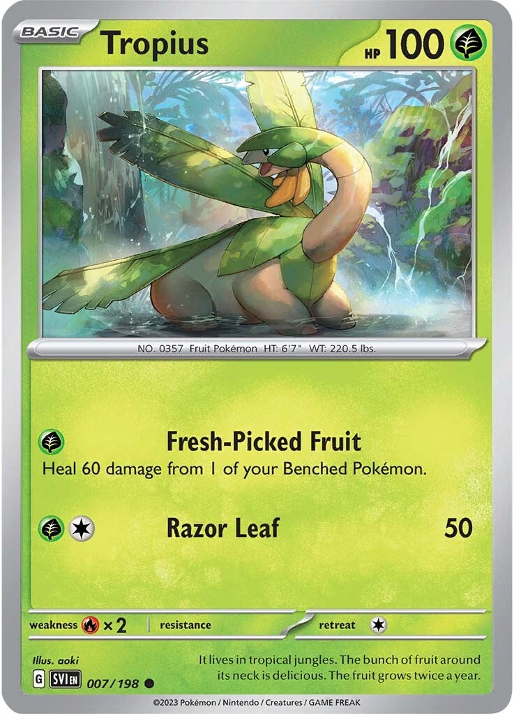 Tropius (007/198) [Scarlet & Violet: Base Set] | Good Games Cannington