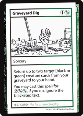 Graveyard Dig (2021 Edition) [Mystery Booster Playtest Cards] | Good Games Cannington