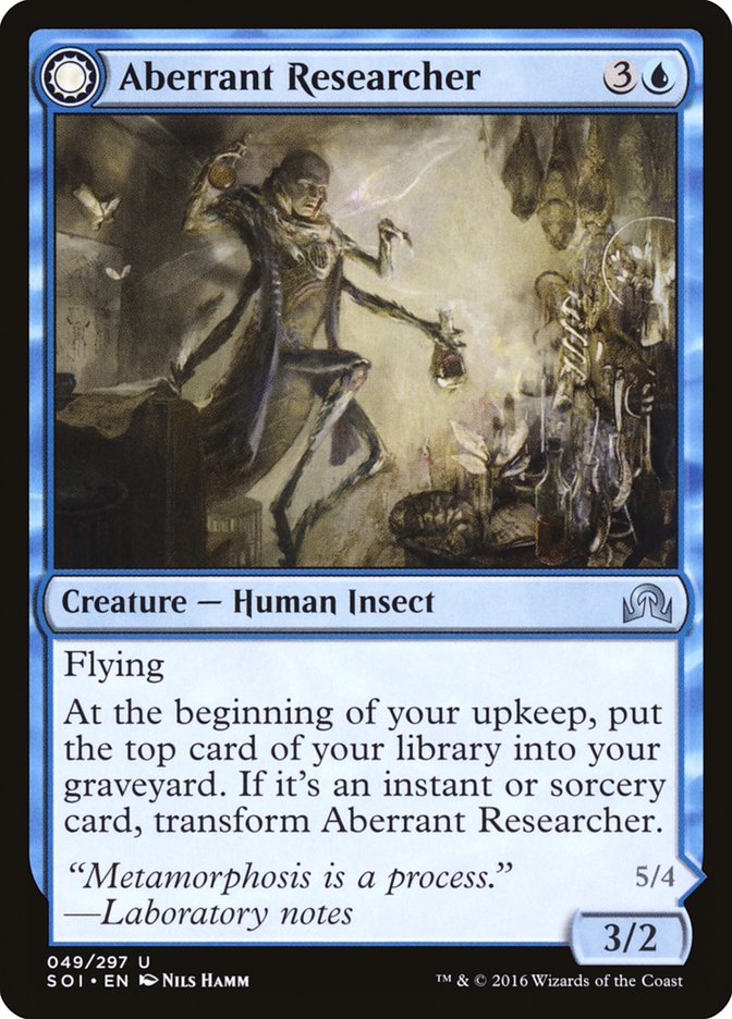 Aberrant Researcher // Perfected Form [Shadows over Innistrad] | Good Games Cannington