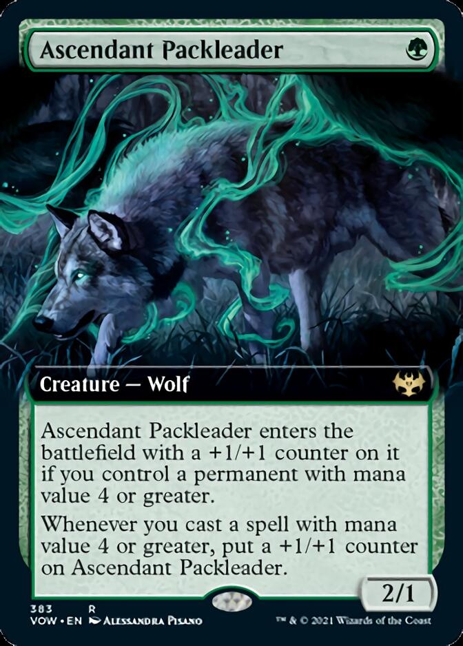 Ascendant Packleader (Extended Art) [Innistrad: Crimson Vow] | Good Games Cannington