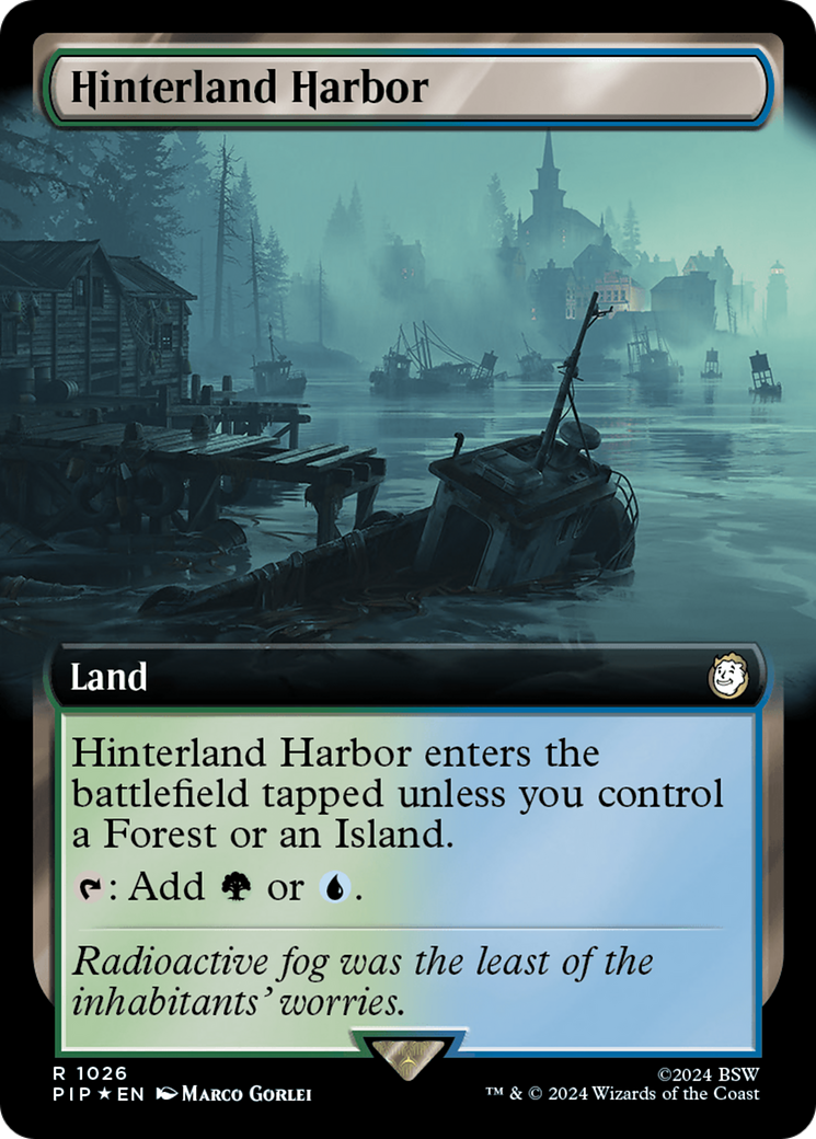 Hinterland Harbor (Extended Art) (Surge Foil) [Fallout] | Good Games Cannington