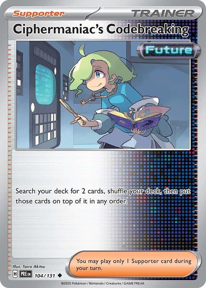 Ciphermaniac's Codebreaking (104/131) [Scarlet & Violet: Prismatic Evolutions] | Good Games Cannington