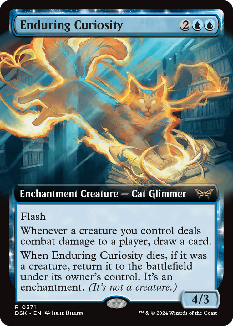 Enduring Curiosity (Extended Art) [Duskmourn: House of Horror] | Good Games Cannington
