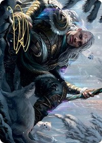 Jorn, God of Winter Art Card (Gold-Stamped Signature) [Kaldheim Art Series] | Good Games Cannington