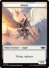 Angel // Spirit Double-Sided Token [Tarkir: Dragonstorm Commander Tokens] | Good Games Cannington