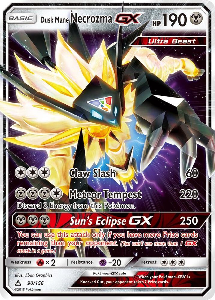 Dusk Mane Necrozma GX 90/156 (SM - Ultra Prism)  - Holofoil | Good Games Cannington