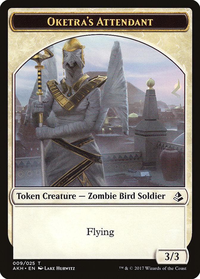 Oketra's Attendant // Beast Double-Sided Token [Amonkhet Tokens] | Good Games Cannington