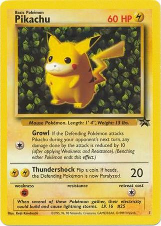 Pikachu (1) (Promo) [Wizards of the Coast: Black Star Promos] | Good Games Cannington