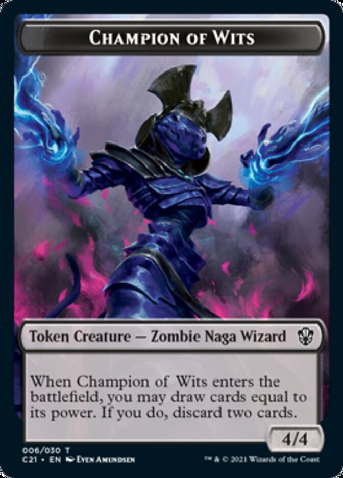 Eldrazi // Champion of Wits Double-Sided Token [Commander 2021 Tokens] | Good Games Cannington