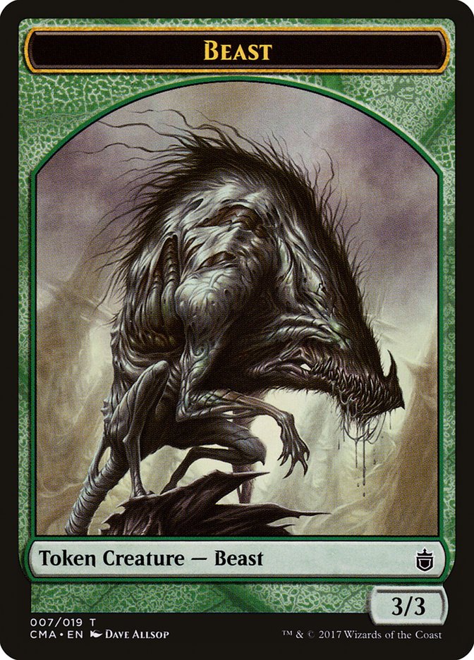 Beast Token (007/019) [Commander Anthology Tokens] | Good Games Cannington