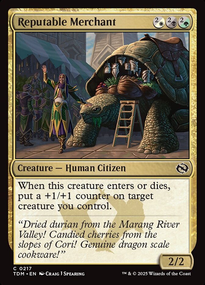 Reputable Merchant 217 (Tarkir: Dragonstorm)  - Foil | Good Games Cannington