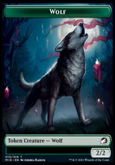 Wolf // Beast (008) Double-Sided Token [Innistrad: Midnight Hunt Tokens] | Good Games Cannington