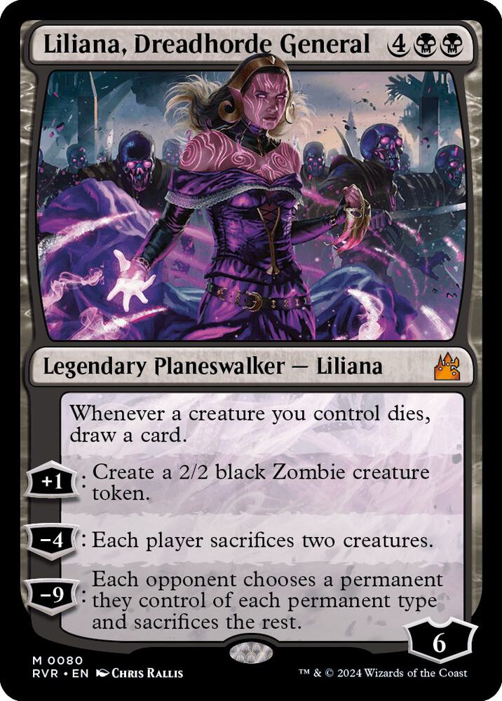 Liliana, Dreadhorde General 80 (Ravnica Remastered)  - Foil | Good Games Cannington