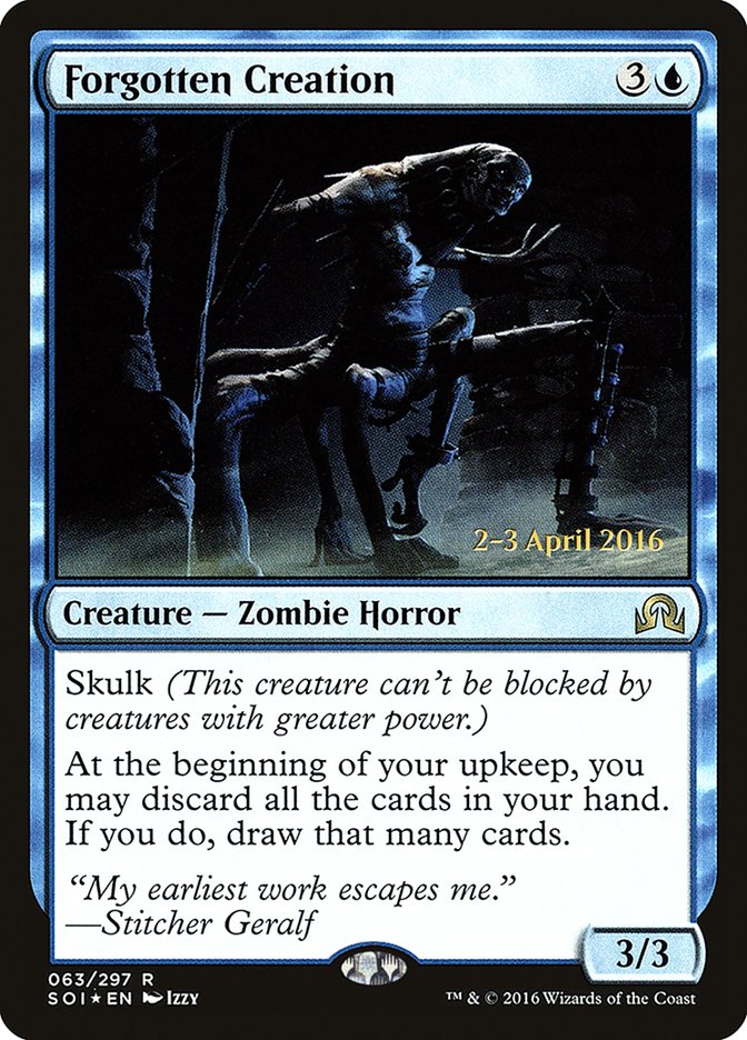Forgotten Creation [Shadows over Innistrad Prerelease Promos] | Good Games Cannington