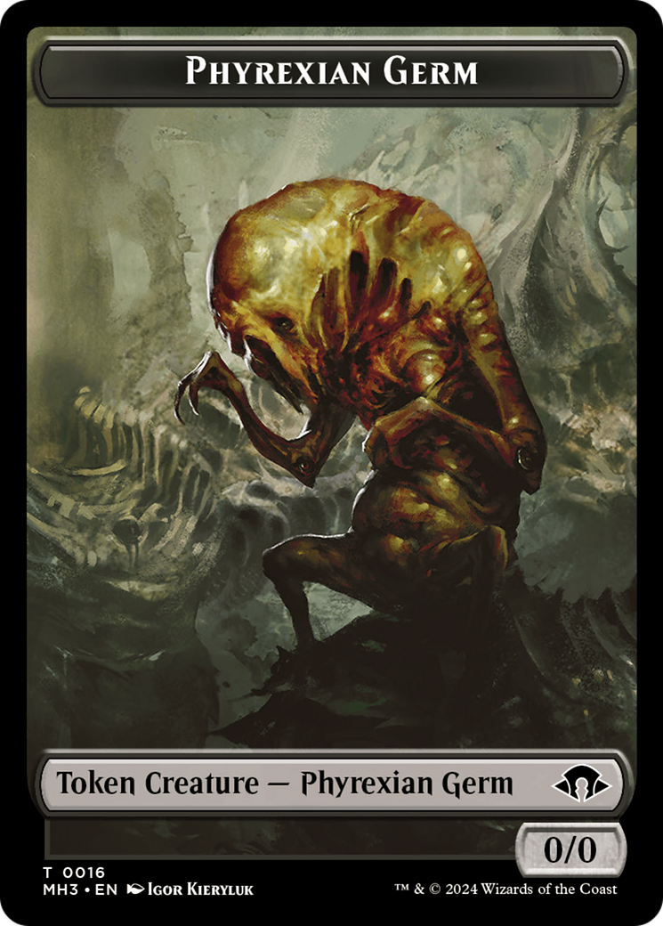 Phyrexian Germ // Plant Double-Sided Token [Modern Horizons 3 Tokens] | Good Games Cannington