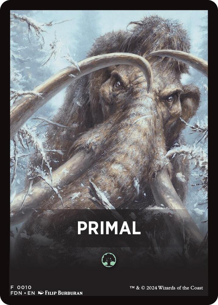Primal Theme Card [Foundations Tokens] | Good Games Cannington
