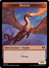 Dragon // Kor Ally Double-Sided Token [Commander Masters Tokens] | Good Games Cannington
