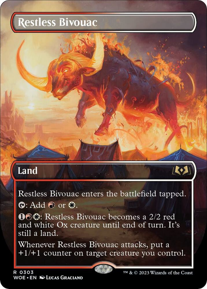 Restless Bivouac Borderless 303 (Wilds of Eldraine)  | Good Games Cannington