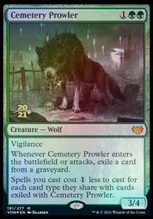 Cemetery Prowler [Innistrad: Crimson Vow Prerelease Promos] | Good Games Cannington