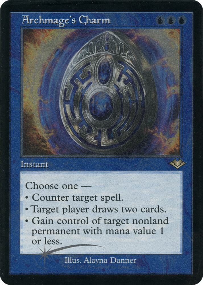 Archmage's Charm 7 (Modern Horizons)  - Retro Etched Foil | Good Games Cannington