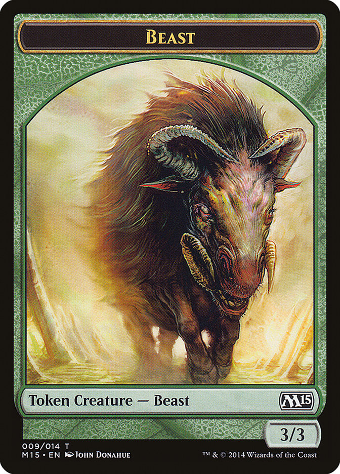 Beast Token (009/014) [Magic 2015 Tokens] | Good Games Cannington