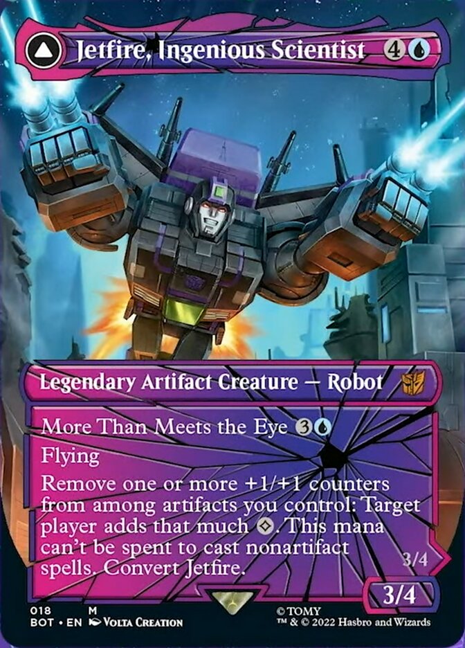 Jetfire, Ingenious Scientist // Jetfire, Air Guardian (Shattered Glass) [Transformers] | Good Games Cannington