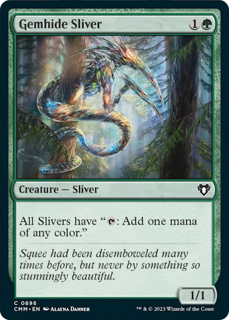 Gemhide Sliver [Commander Masters] | Good Games Cannington