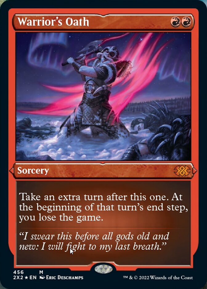 Warrior's Oath (Foil Etched) [Double Masters 2022] | Good Games Cannington
