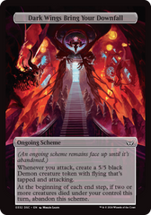 Dark Wings Bring Your Downfall (Full Art) [Duskmourn: Archenemy] | Good Games Cannington